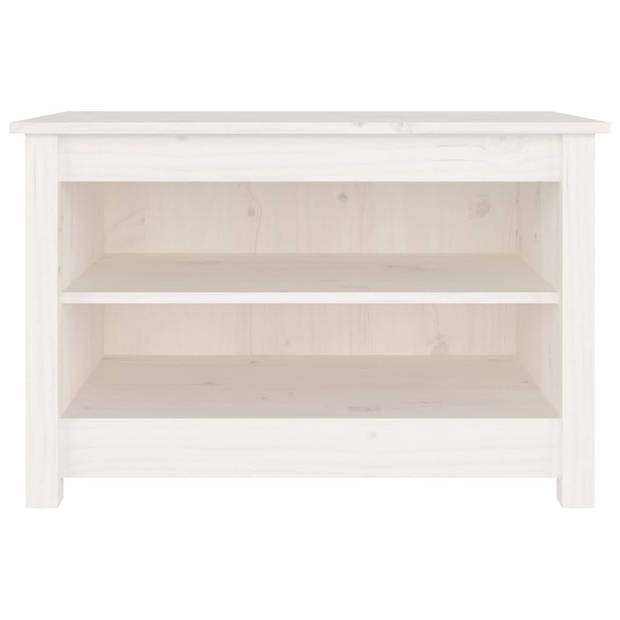 The Living Store Schoenenbank Grenenhout - Wit - 70 x 38 x 45.5 cm - Trendy ontwerp