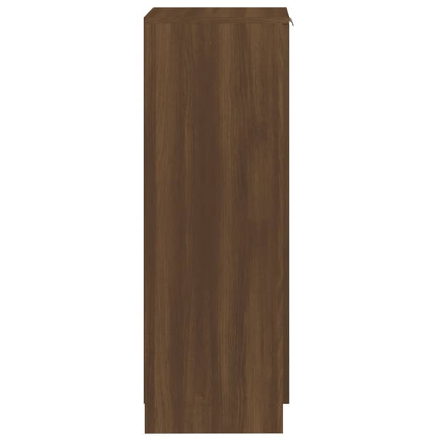 vidaXL Schoenenkast 30x35x100 cm bewerkt hout bruin eikenkleur