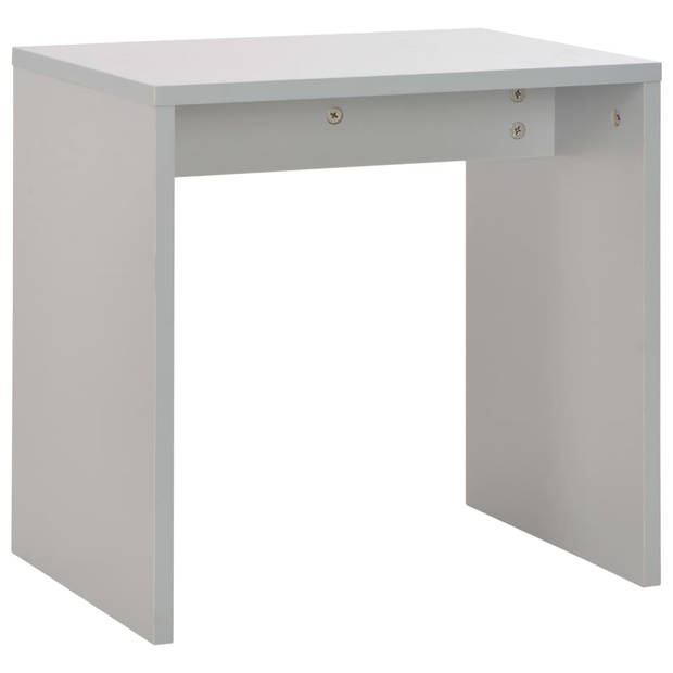 vidaXL Kaptafel met spiegel en krukje 104x45x131 cm grijs