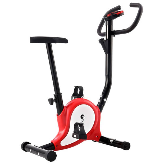 vidaXL Hometrainer met bandweerstand rood