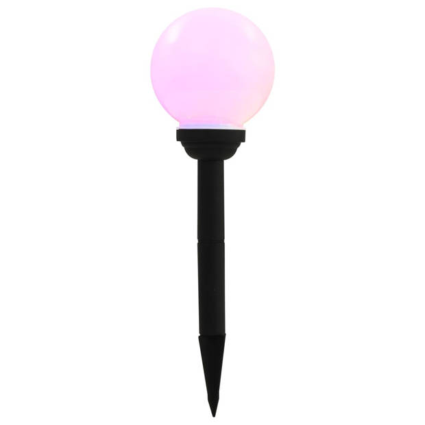 vidaXL Solarlampen 8 st LED rond 15 cm RGB