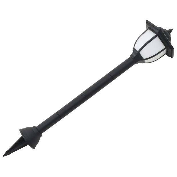 vidaXL Solarlampen 6 st LED zwart