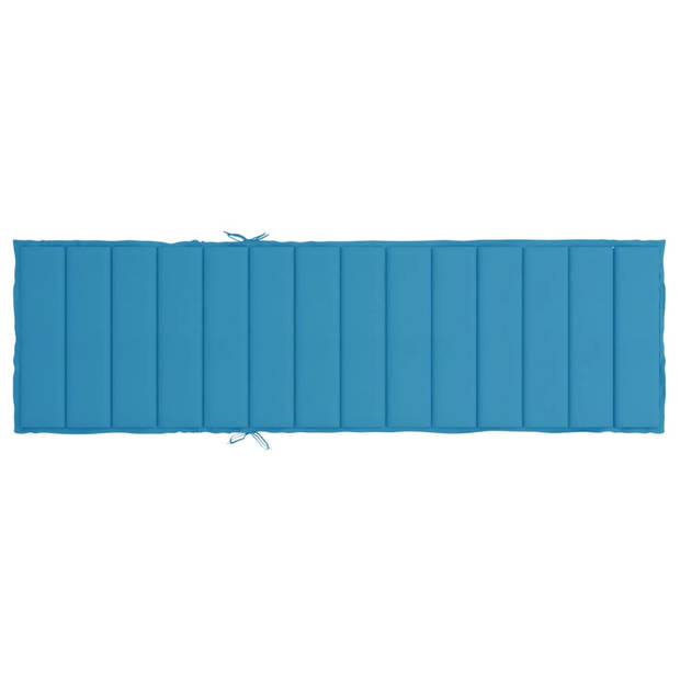 vidaXL Ligbedkussen 200x70x3 cm oxford stof blauw