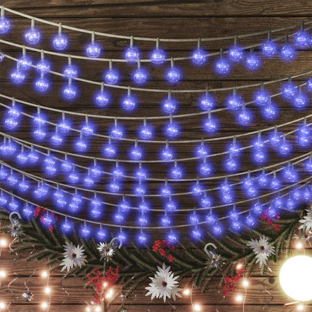 vidaXL Lichtsnoer met 400 LED's 8 functies blauw 40 m