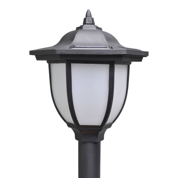 vidaXL Solarlampen 4 st met hekwerk en palen