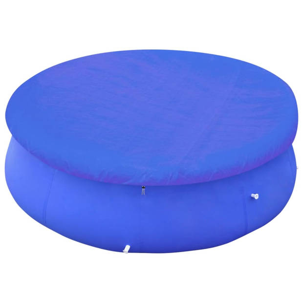 vidaXL Zwembadhoezen 2 st rond 90 g/m² 460 cm PE