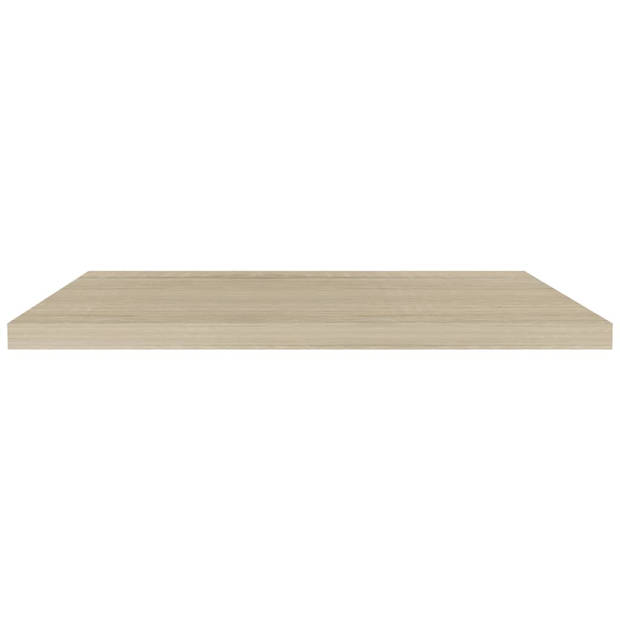 vidaXL Wandschappen zwevend 4 st 90x23,5x3,8 cm MDF eikenkleurig