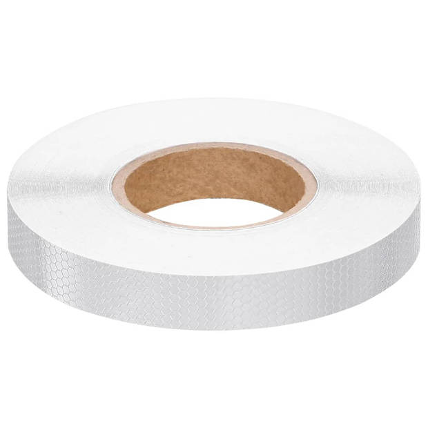 vidaXL Reflecterende tape 2,5 cm x 50 m PVC wit