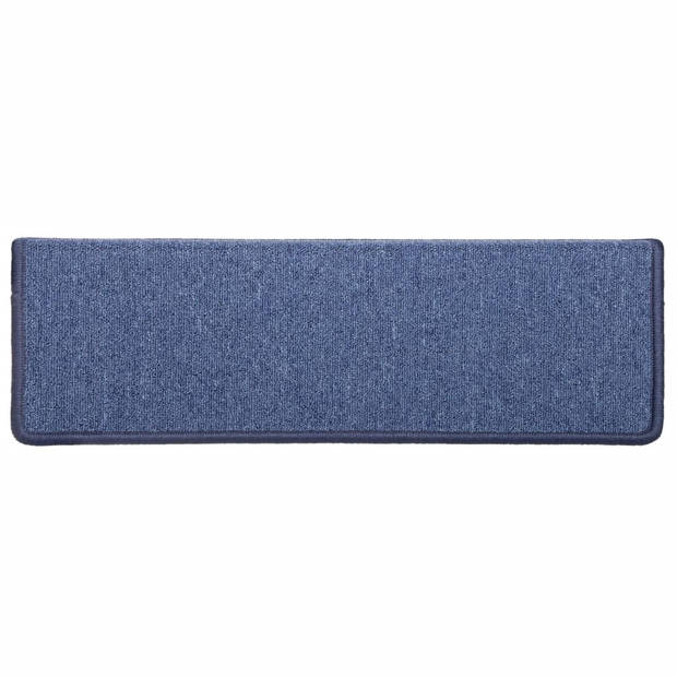 vidaXL Trapmatten 5 st 65x21x4 cm blauw