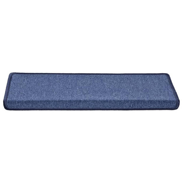 vidaXL Trapmatten 5 st 65x21x4 cm blauw