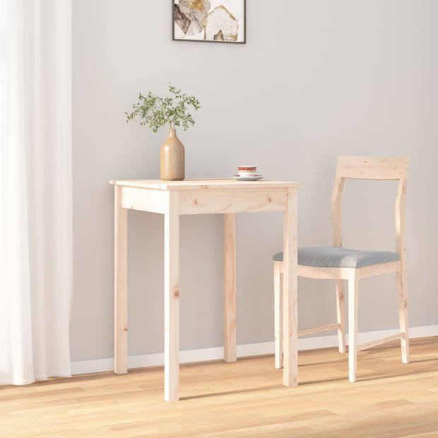 vidaXL Eettafel 55x55x75 cm massief grenenhout