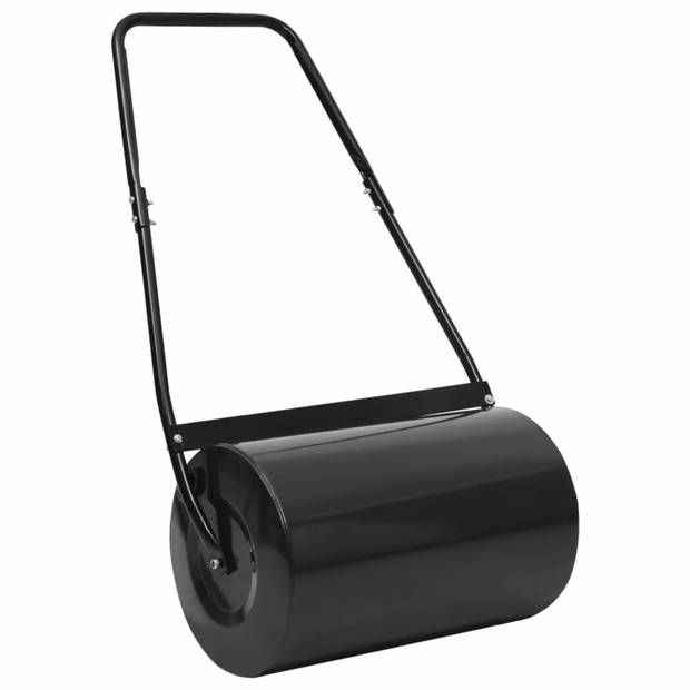 vidaXL Gazonroller 50 L 63 cm zwart