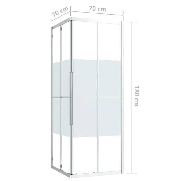 vidaXL Douchecabine 70x70x180 cm ESG