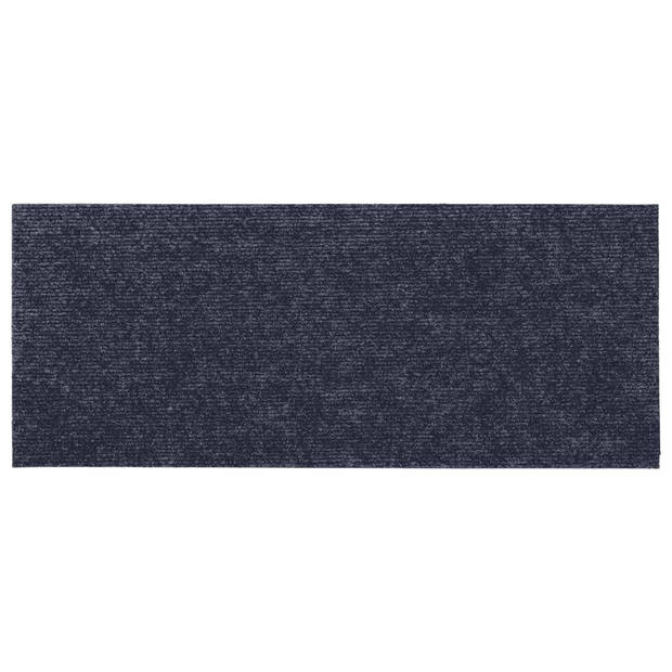 vidaXL 15 st Trapmatten zelfklevend rechthoekig 60x25 cm grijsblauw
