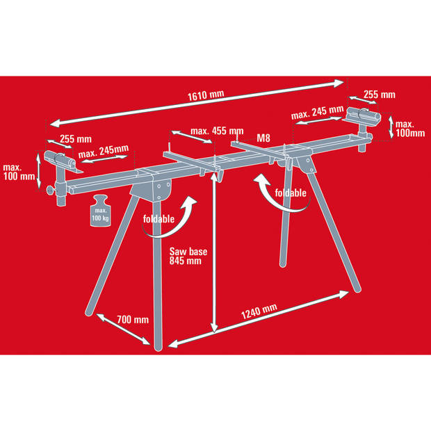 Einhell Onderstel universeel MSS 1610