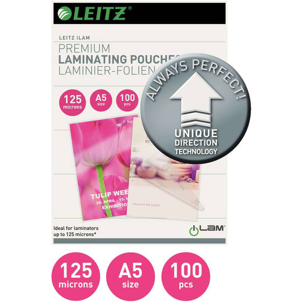 Leitz Lamineerhoezen 100 st ILAM 125 micron A5
