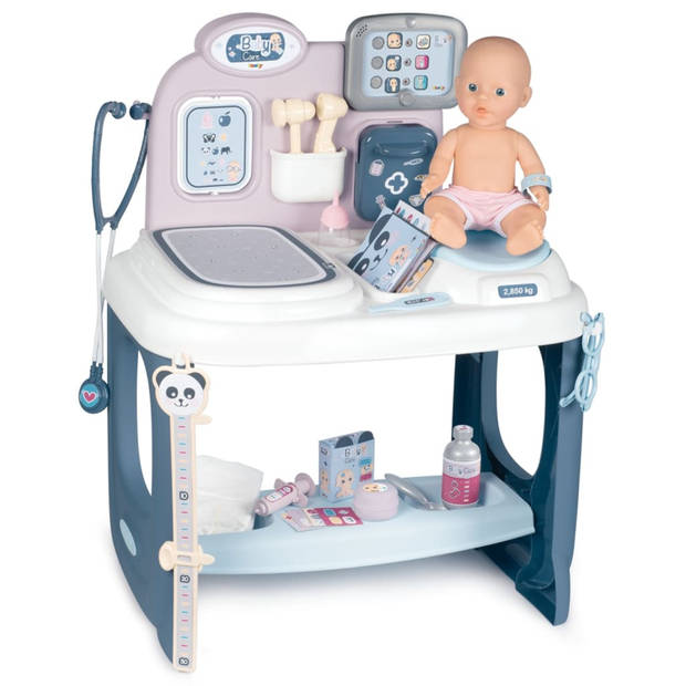 Smoby Speelset verzorgingscentrum voor babypop met accessoires