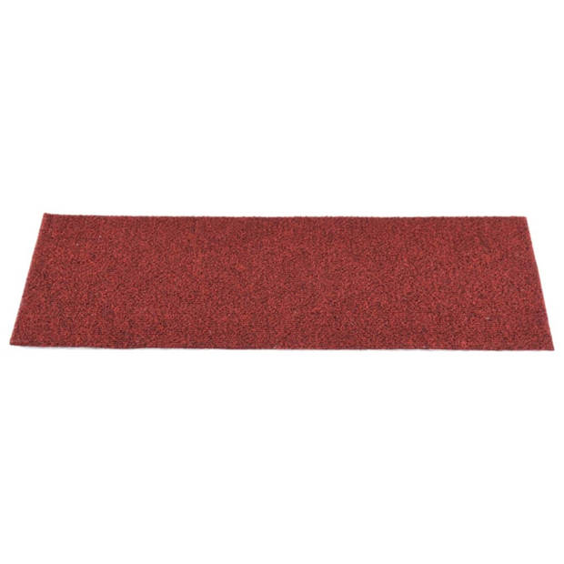 vidaXL 15 st Trapmatten zelfklevend rechthoekig 60x25 cm rood