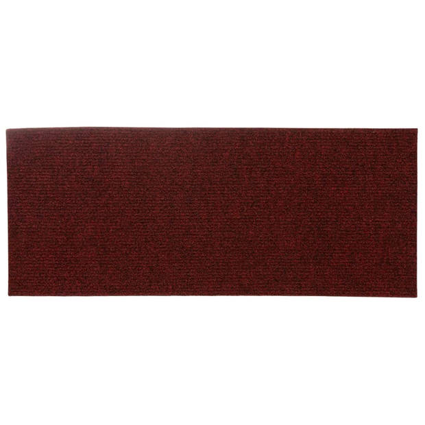 vidaXL 15 st Trapmatten zelfklevend rechthoekig 60x25 cm rood