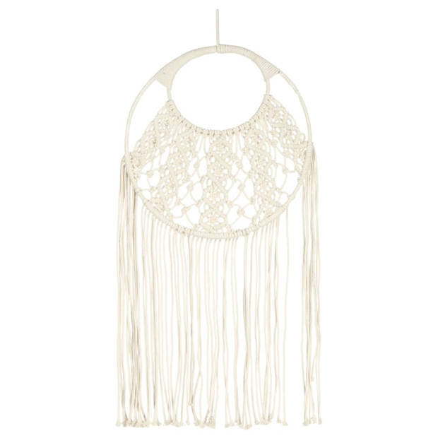 vidaXL Wandhanger macramé 40x80 cm katoen