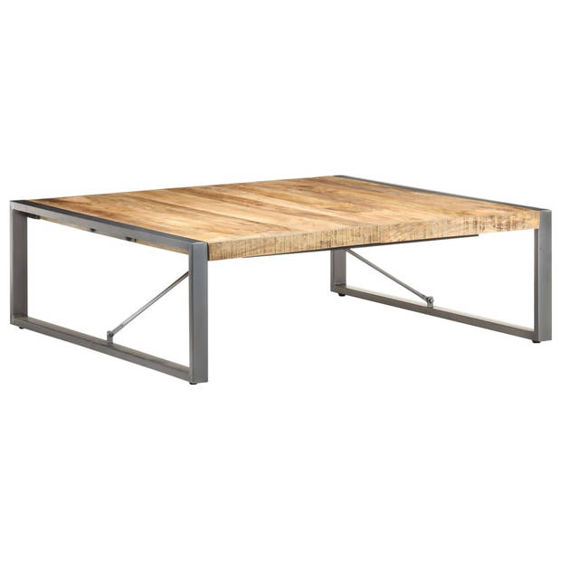 vidaXL Salontafel 120x120x40 cm ruw mangohout