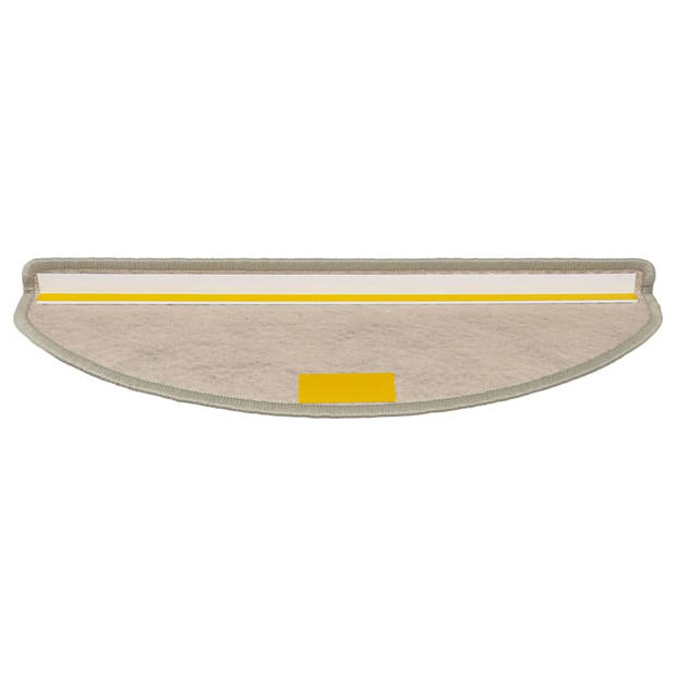 vidaXL Trapmatten zelfklevend 15 st sisal-look 65x21x4 cm lichtgroen