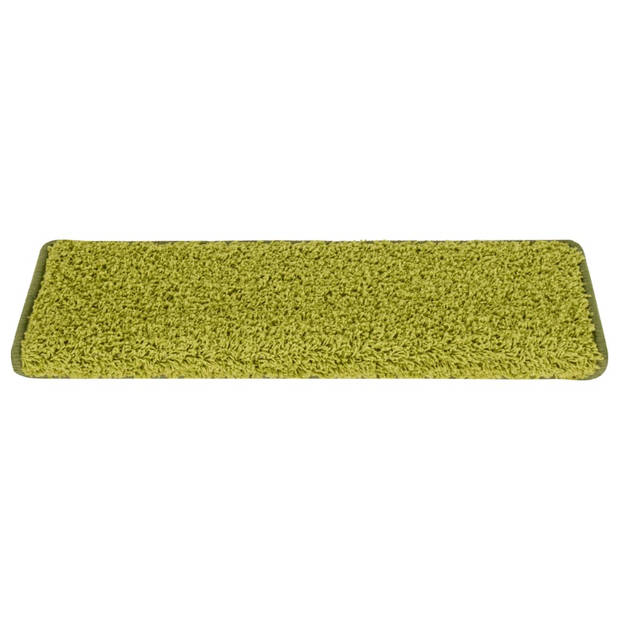 vidaXL Trapmatten 15 st 65x21x4 cm groen