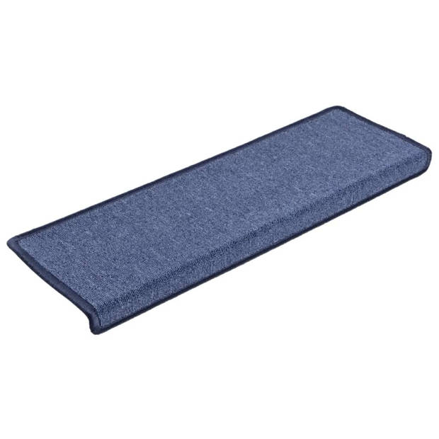 vidaXL Trapmatten 15 st 65x25 cm blauw