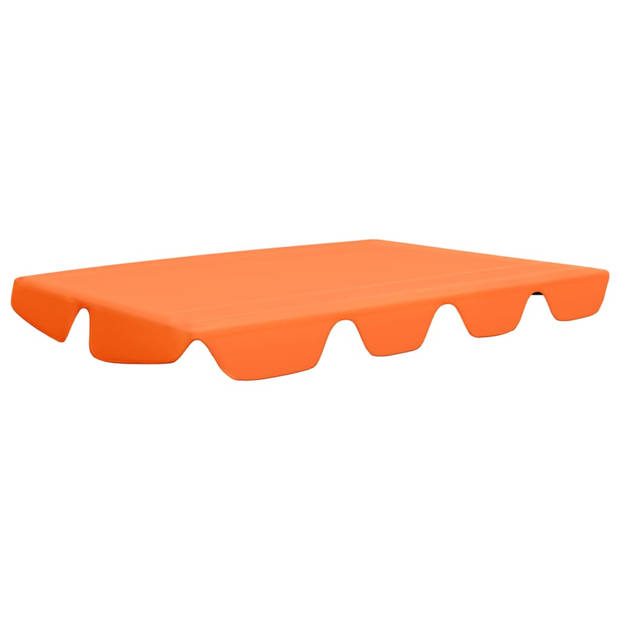 vidaXL Vervangingsluifel voor schommelbank 150/130x105/70 cm oranje