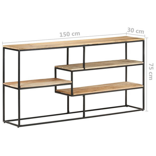 vidaXL Dressoir 150x30x75 cm ruw mangohout