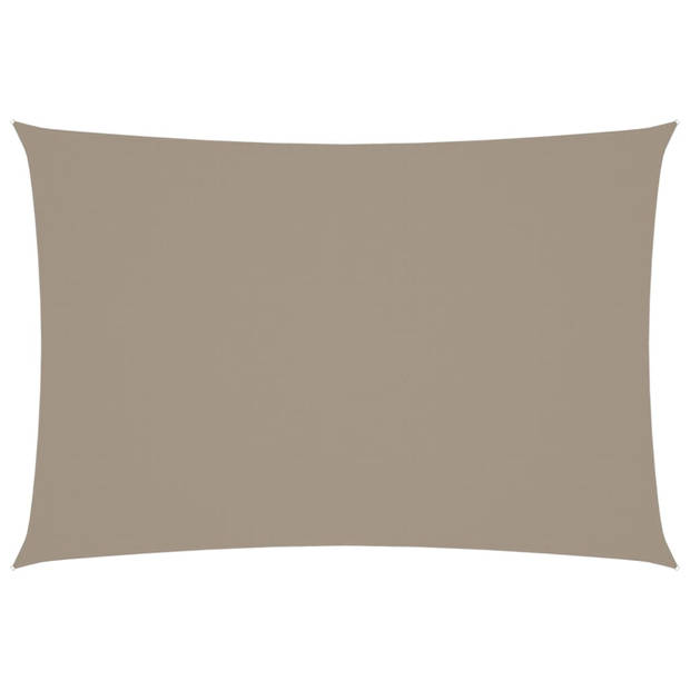 vidaXL Zonnescherm rechthoekig 2,5x4,5 m oxford stof taupe