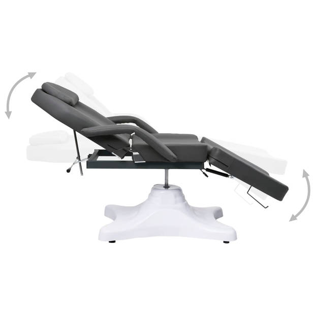 vidaXL Massagetafel 180x62x(86,5-118) cm grijs