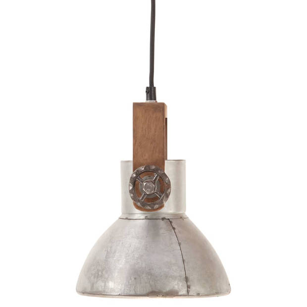 The Living Store Hanglamp Vintage Industrieel - 101 cm - IJzer - Mangohout