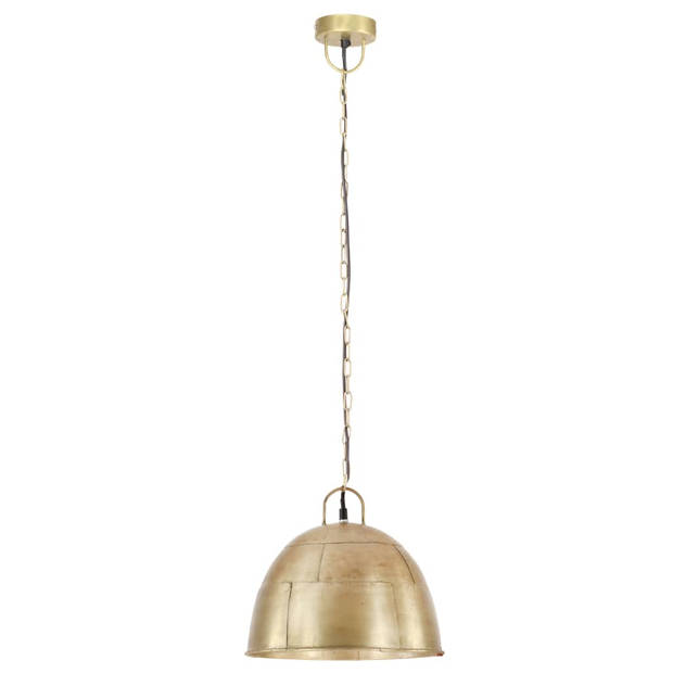 vidaXL Hanglamp industrieel vintage rond 25 W E27 31 cm messingkleurig