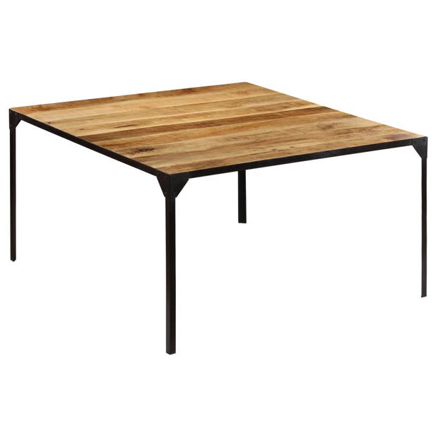 vidaXL Eettafel 140x140x76 cm massief mangohout