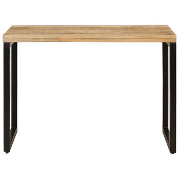 The Living Store Eettafel Mangohout - 110 x 50 x 76 cm - Stabiel frame