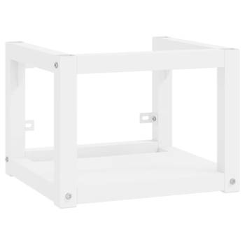 vidaXL Wastafelframe wandgemonteerd 40x38x31 cm ijzer wit