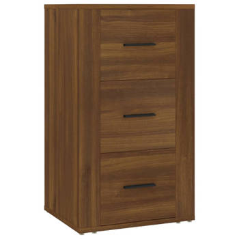 vidaXL Dressoir 40x33x70 cm bewerkt hout bruin eikenkleur