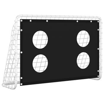 vidaXL Voetbaldoeltrainingsdoel 184x61x122 cm staal