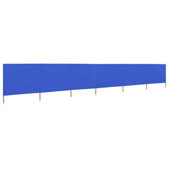 The Living Store Inklapbaar windscherm - 800 x 80 cm - Azuurblauw
