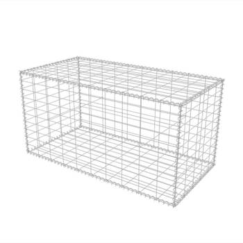 vidaXL Gabion mand 100x50x50 cm gegalvaniseerd staal