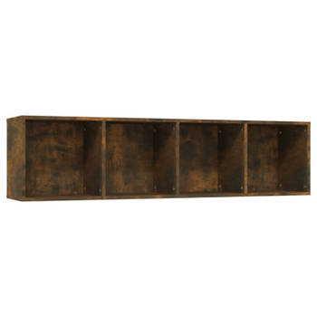 vidaXL Boekenkast / tv-meubel 143x30x36 cm bewerkt hout gerookt eiken