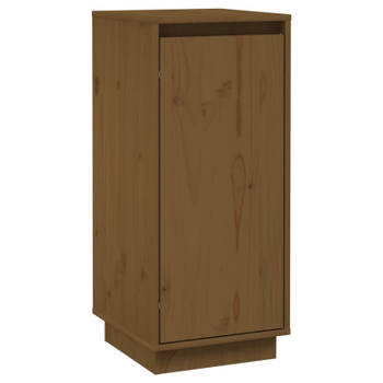 vidaXL Dressoir 31,5x34x75 cm massief grenenhout honingbruin