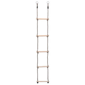 vidaXL Ladder met 5 sporten 210 cm massief grenenhout