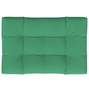 vidaXL Palletkussen 120x80x12 cm stof groen