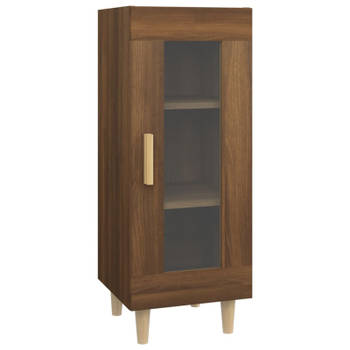 vidaXL Dressoir 34,5x34x90 cm bewerkt hout bruin eikenkleur