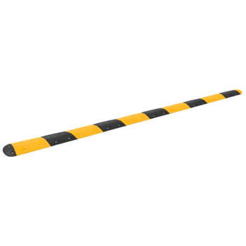 vidaXL Verkeersdrempel 517x32,5x4 cm rubber geel en zwart