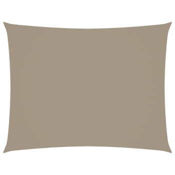 vidaXL Zonnescherm rechthoekig 3x6 m oxford stof taupe