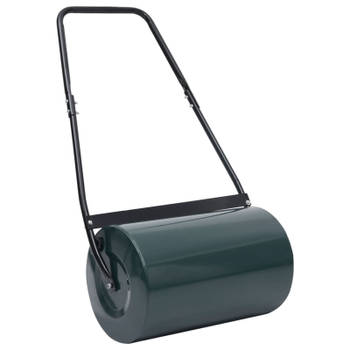 vidaXL Gazonroller 50 L 63 cm groen en zwart