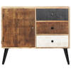 The Living Store Dressoir - Opbergmeubel - 88 x 30 x 73 cm - Mangohout - Gepolijst en gelakt